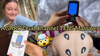 AGARO Dual Channel TENS Massager || Rechargeable, Muscle/Nerve Stimulator for Pain Relief Therapy