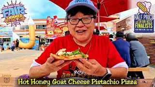 Hot Honey Goat Cheese Pistachio Pizza at Pat's Pizza Booth: 2025 San Diego County Fair