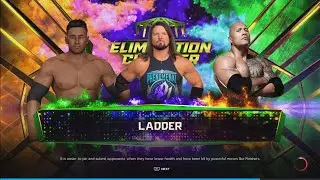 WWE Ladder full match Aj Styles vs The Rock vs Mr. Ronin