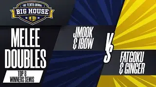 Jmook/iBDW vs FatGoku/Ginger - Melee Doubles: Top 8 Winner Semis - The Big House 10