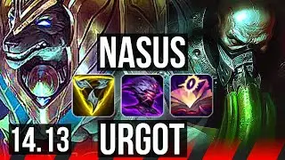 NASUS vs URGOT (TOP) | 7/2/9, 1100+ games | EUW Master | 14.13