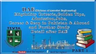 DAE information / admission 2017/tips/jobs types