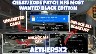 CARA PASANG CHEAT/PATCH NFS MOST WANTED BLACK EDITION | AETHERSX2 #aethersx2