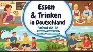 Essen & Trinken in Deutschland | German Listening Practice | Podcast A2-B2.