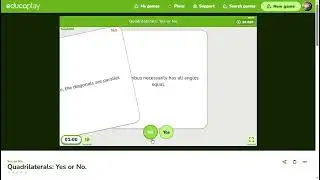 Game: Yes or No (Quadrilaterals) | Basharat Esar | The Persian Mathophile