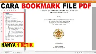 CARA MEMBUAT BOOKMARK FILE PDF DENGAN FOXIT READER