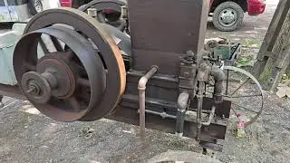 1910 Domestic Gas Engine running Look around