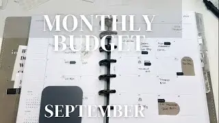 MONTHLY BUDGET | SEPTEMBER 2024 |  SELF EMPLOYED MONTHLY  BUDGET