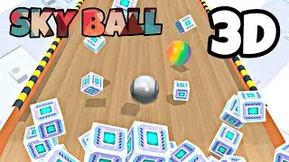 SkyBall 3D Android mobile games/ Gameplay iOS All levels