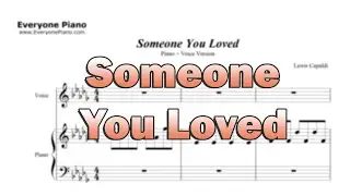 Someone You Loved-Piano + Voice Version-Sheet Music in the Intro