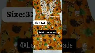 4XL Size Readymade Dresses | Plus Size Fashion | Latest Collection