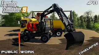 Cleaning land slide & new truck | Public Work on Geiselsberg | Farming Simulator 19 | Episode 8