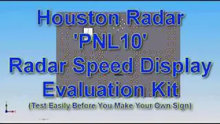 PNL10 Speed Sign Kit
