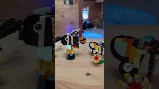 See the full build in my channel #lego #toucan #butterfly #fish