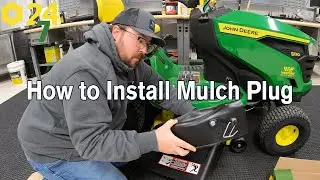 Как установить заглушку для мульчи John Deere GY00115