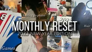 New Years Reset ||2023 vision boards,friends, letting go plates , games , hair +more. Ft.TEDDY BLAKE