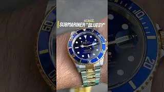Beautiful Rolex Submariner 16613T Blue Superluminova Dial #rolex