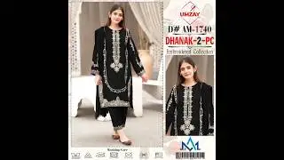 ✨ #Winter Collection 2026  Umzay Dhanak fEmbroidery Suit #Wholesale Price Rs 2250
