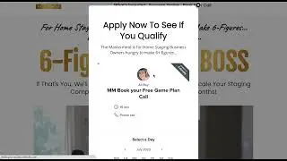 ClickFunnels Classic | Clickfunnels Custom Coded Pop Up Form With Embedded Calender