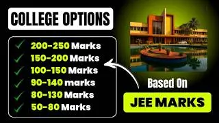 College Options As Per Jee Mains Marks | JEE MAINS 2026