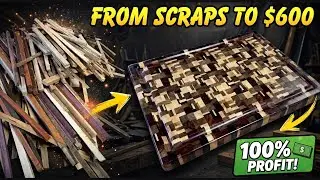 I Turned Scrap Wood Into Chaotic Cutting Boards… This Got Wild