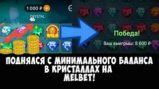 Поднимаюсь с 1000 рублей в crystal на Melbet / 1xbet