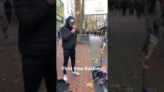 First time busking, it was incredible #busking #music #singer