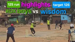 15 January 2026 🇮🇳 cricket jabalpur highlights. RDX VS wisdom #cricket #jabalpur #highlights #rmcc