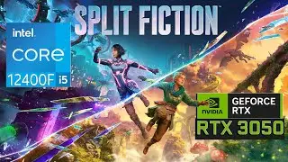 Split Fiction  | intel i5-12400F + Asus RTX 3050 6GB | GamePlay GameBench Walkthrough