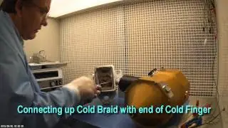 Timelapse of SAAO Spectrograph CCD Cryostat assembly in cleanroom