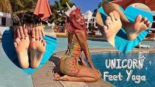 Unicorn FEET YOGA 🦄🦶🏽🙏🏽 Magical Leg Exercises to Charge Energy from the Earth ⛰️💚