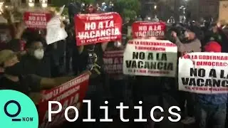 Opposing Groups Rally in Lima After Peru Lawmakers Vote to Oust President Vizcarra