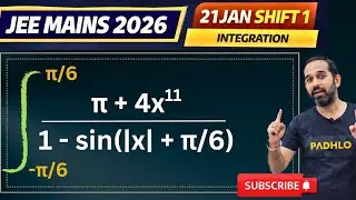 💥 JEE MAINS 2026 PYQS 💥 Definite Integration Questions | 21 Jan shift 1 #jee