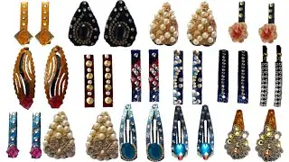 Homemade and Beautiful HairClips collection.
