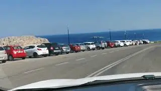 Rhodes BEST CAR VIEW (Lindos Beach - crystal clear blue water)
