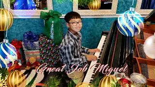2022 Christmas piano recital for Jewel Tone Studio. Created by Julie Westfall. Miguel