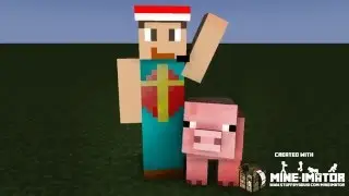 [First animation] Steve And His Pig (Made with Minimator)