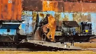 Soviet Walking Excavator Built in 1979 For Steady Travel Across Soft Terrain