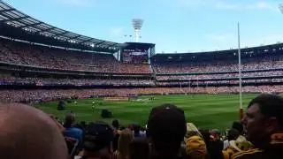 (Fan Cam) 2015 AFL Grand Final Australian Anthem