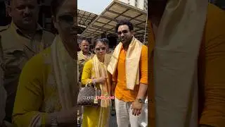 Mary Kom visits iconic Siddhi Vinayak Temple with producer partner Hitesh Chaudhary,