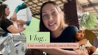 Consulta de rotina, furar orelhinha e vacinas.
