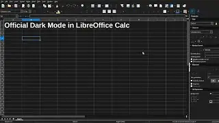 Enable official Dark Mode (2025) for LibreOffice Calc