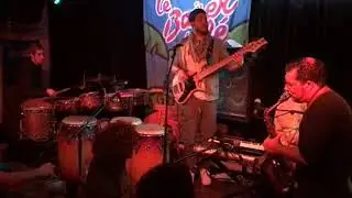 PIERRE LUCBERT DRUMMING AT THE BAISER SAL&Eacute;