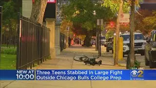 3 Teens Stabbed In Large Fight Outside Chicago Bulls College Prep