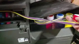 Installing HP 970XL ink cartridges CISS   : HP officejet pro 476DW