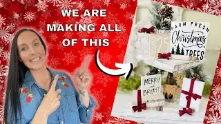 Christmas TIERED TRAY diy's from start to finish | Christmas TIERED TRAY diy | TIERED TRAY DECOR