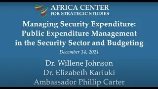 Managing Security Expenditure: Public Expenditure Management in the Security Sector