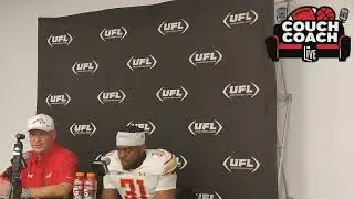 Birmingham Stallions Head Coach Skip Holtz addresses the media following the loss to Defenders #UFL
