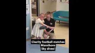 Rosie rings her treatment bell to celebrate the end of the first round of treatment