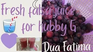 Fresh falsa juice for hubby G😍💜